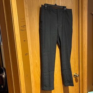 Kenneth Cole Reaction Modern-Fit Micro-Check Dress Pant
Charcoal 
Size 34/30